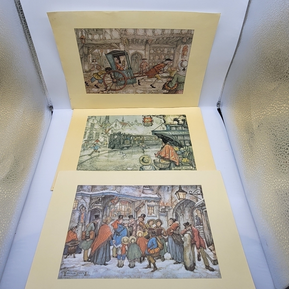 Lot of 3 ANTON PIECK  Art by Donald Art 1971/1976 Printed in Holland